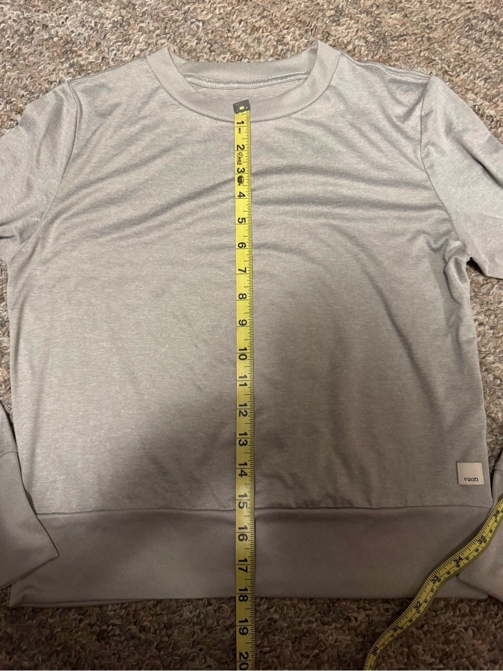 Vuori Women’s Daydream crew - light heather grey - Picture 5 of 7